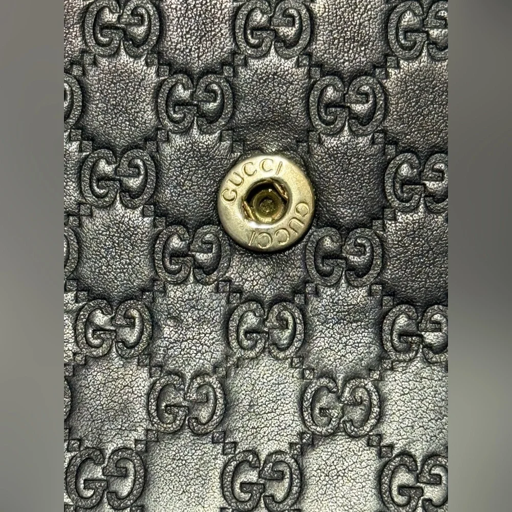 Gucci microguccissma black wallet
